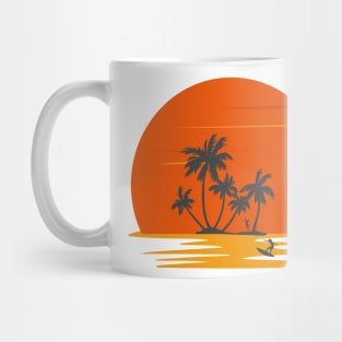 Sunset at The Beach Mug